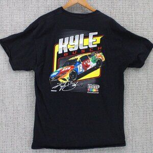 Joe Gibbs Racing Shirt Mens XL Black Kyle Busch #18 Graphic Logo Cotton Rare